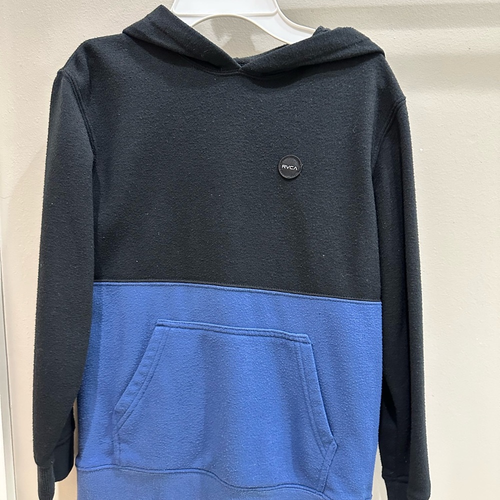Boys’ Size S RVCA Black and Blue Hoodie